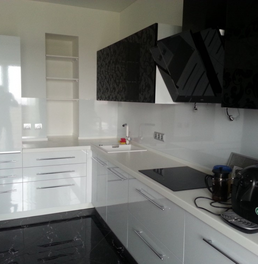 Белый кухонный гарнитур-Кухня МДФ в ПВХ «Модель 209»-фото4