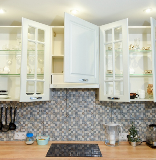 Белый кухонный гарнитур-Кухня неоклассика «Модель 734»-фото7