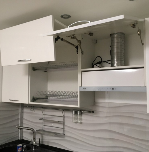 Белый кухонный гарнитур-Кухня МДФ в ПВХ «Модель 311»-фото11