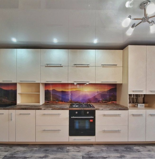 Белый кухонный гарнитур-Кухня МДФ в эмали «Модель 542»-фото11